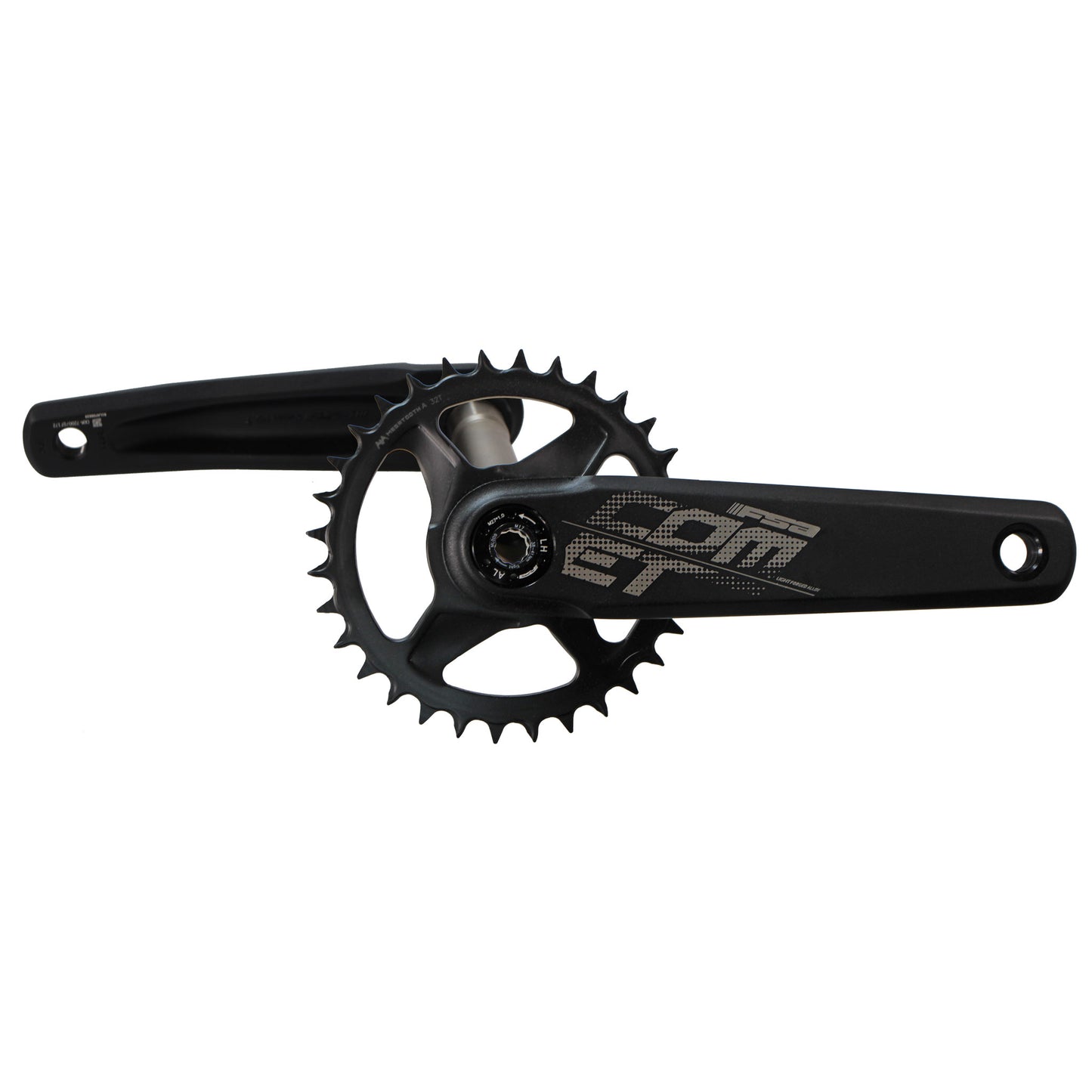 Cranksets and Arms FSA Full Speed Ahead Comet Modular Crankset - 170mm 11/12-Speed 32t Direct Mount Full Speed Ahead MegaExo Spindle Interface BLK Black