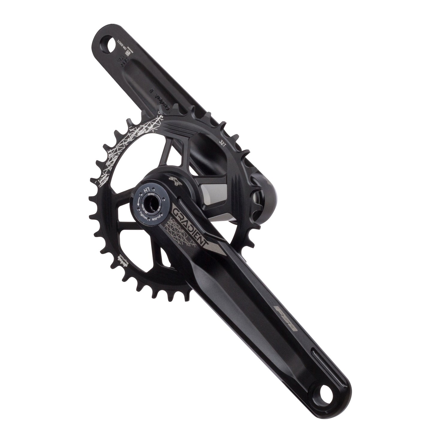Cranksets and Arms FSA FSA Gradient Modular 1x Crankset 32t 175mm 55/55 Dark Slate Gray