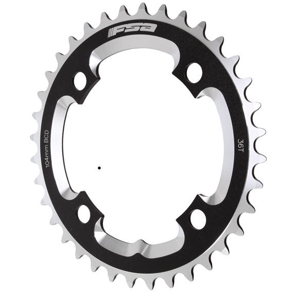 Chainrings FSA FSA DH 3mm Chainring 104BCD x 36T - Black Light Gray