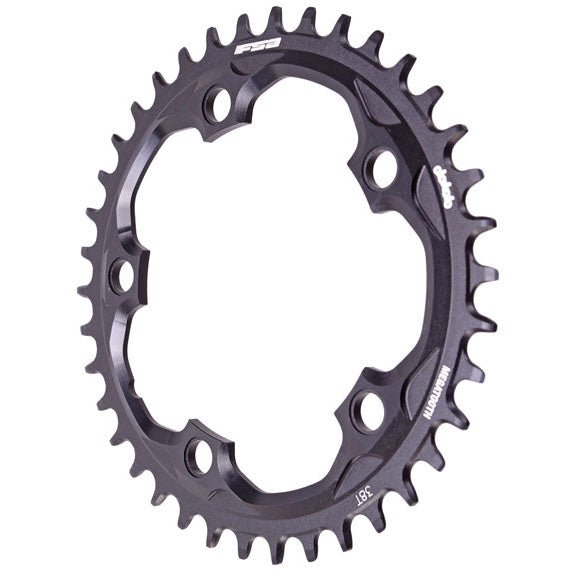 Chainrings FSA Full Speed Ahead Super Road Megatooth Chainring - 38t 110mm BCD 5-Bolt Aluminum For 1x11-Speed BLK Dim Gray