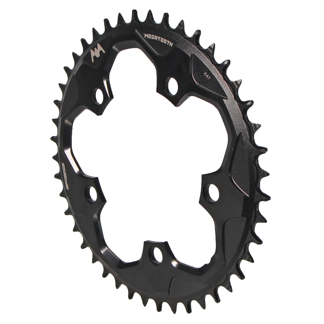 Chainrings FSA Full Speed Ahead Super Road Megatooth Chainring - 44t 110mm BCD 5-Bolt Aluminum For 1x11-Speed BLK Dark Slate Gray