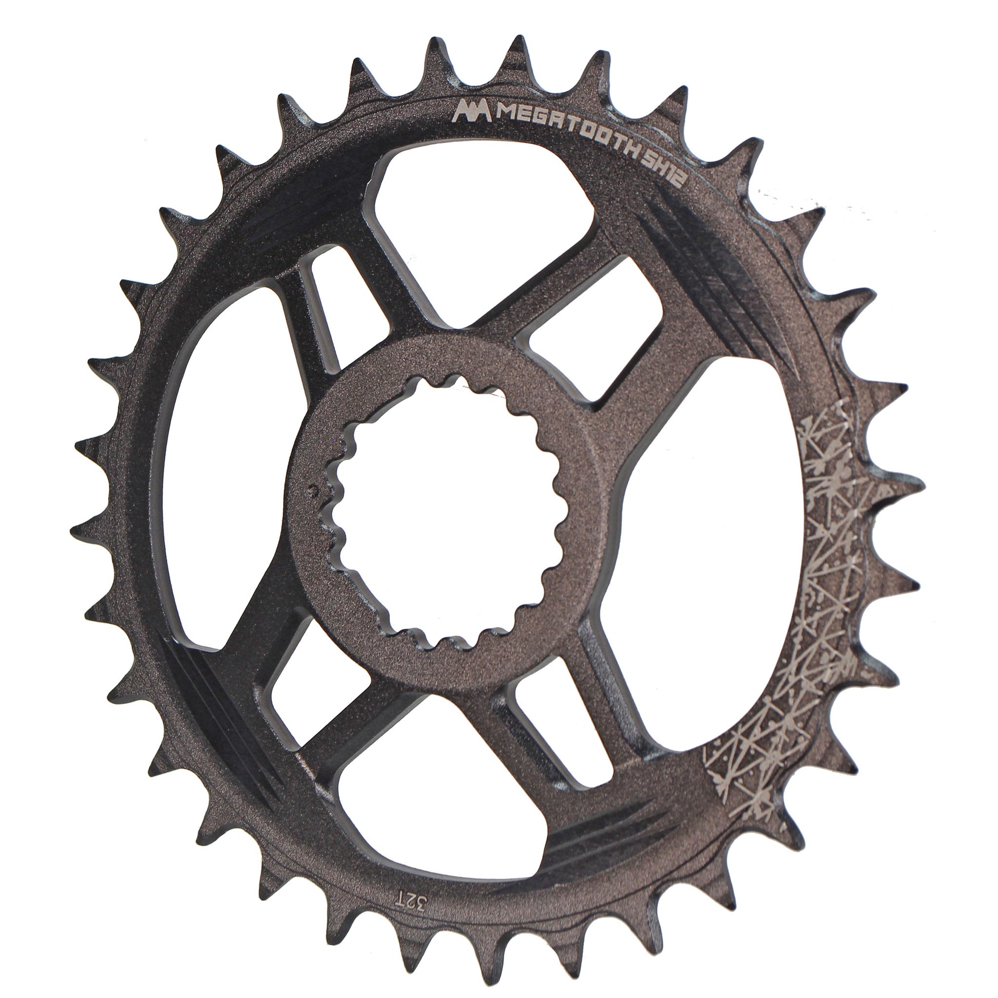 Chainrings FSA Full Speed Ahead Gradient Direct Mount SH12 Chainring - 32t FSA Direct Mount Compatible Shimano 12-Speed Hyperglide+ BLK Dark Slate Gray