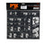 Sticker/Decal Fox Shox FOX Heritage Decal Kit for Forks and Shocks White Dark Slate Gray