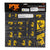 Sticker/Decal Fox Shox FOX Heritage Decal Kit for Forks and Shocks Yellow Dark Slate Gray