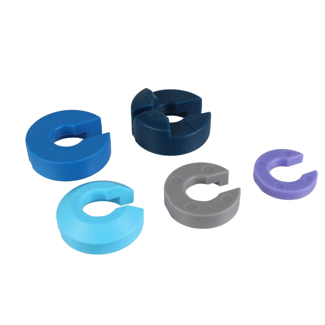 Rear Shock Parts & Service Kits Fox Shox FOX Volume Spacers - Float X and DPX2 1/2" Shaft Assorted Kit Steel Blue