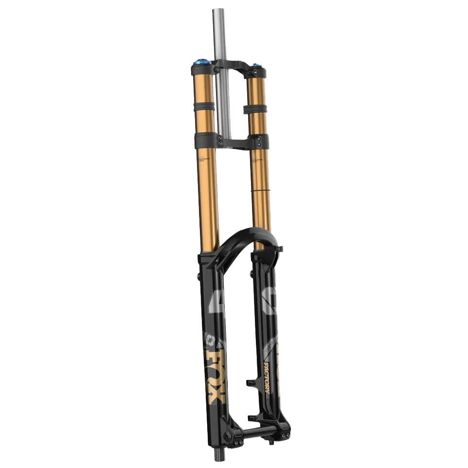 Suspension Fork Fox Shox FOX 40 Factory Suspension Fork - 27.5" 203 mm 20TA x 110 mm 48mm Offset GRIP X2 Damper Shiny BLK Dark Slate Gray