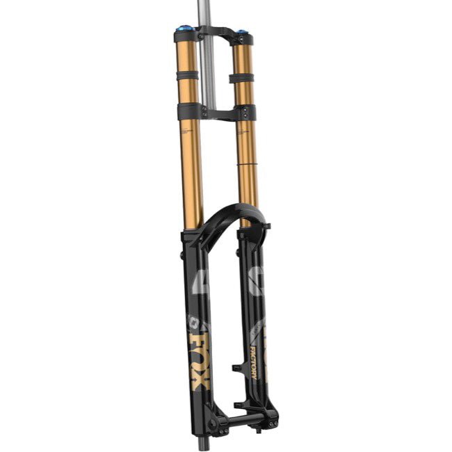 Suspension Fork Fox Shox FOX 40 Factory Suspension Fork - 29" 203 mm 20TA x 110 mm 52mm Offset GRIP X2 Damper Shiny BLK Dark Slate Gray