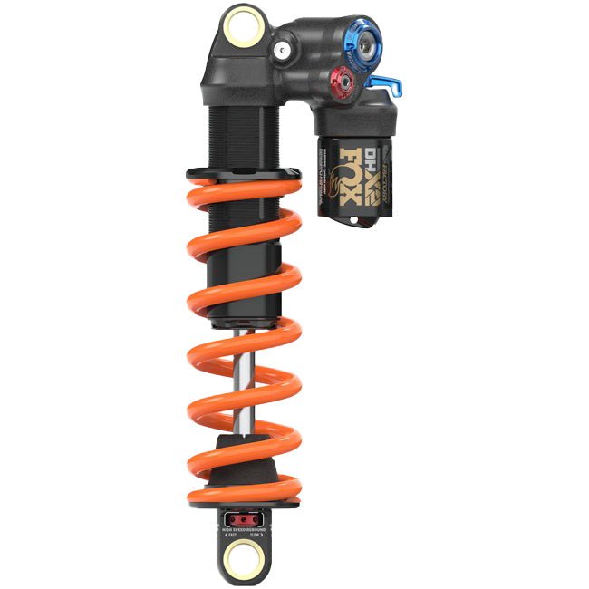 Rear Shocks Fox Shox FOX DHX2 Factory Rear Shock - Metric 230 x 65 mm 2-Position Lever Hard Chromoly Damper Shaft Dark Salmon