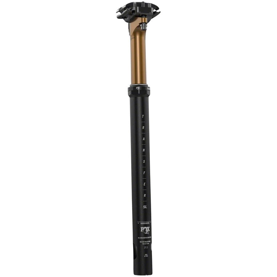 Dropper Posts Fox Shox FOX Transfer SL Factory Dropper Seatpost - 31.6mm 100mm Internal Routing Kashima Coat Upper Dark Slate Gray