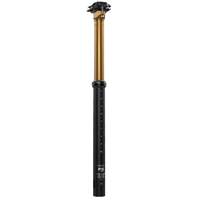 Dropper Posts Fox Shox FOX Transfer SL Factory Dropper Seatpost - 31.6 150 mm Internal Routing Kashima Coat Upper Rosy Brown