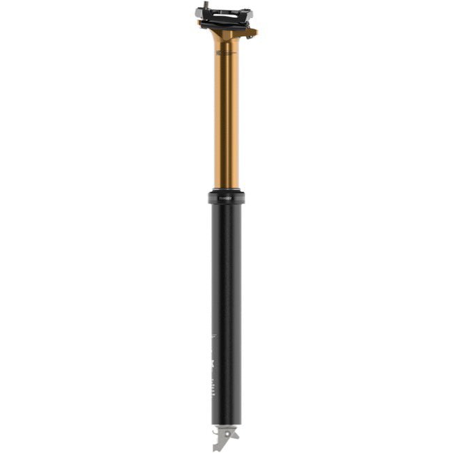 Dropper Posts Fox Shox FOX Transfer Factory Dropper Seatpost - 30.9 mm 120 mm Internal Routing Kashima Coat Dark Slate Gray