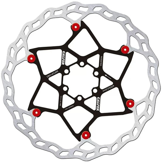 Disc Rotor Galfer Galfer Floating Wave Disc Brake Rotor - 203mm x 2.0mm 6-Bolt Red Black