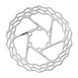 Disc Rotor Galfer Galfer 140mm Rotor 6-Bolt  1.8mm Wave Road Silver Light Gray