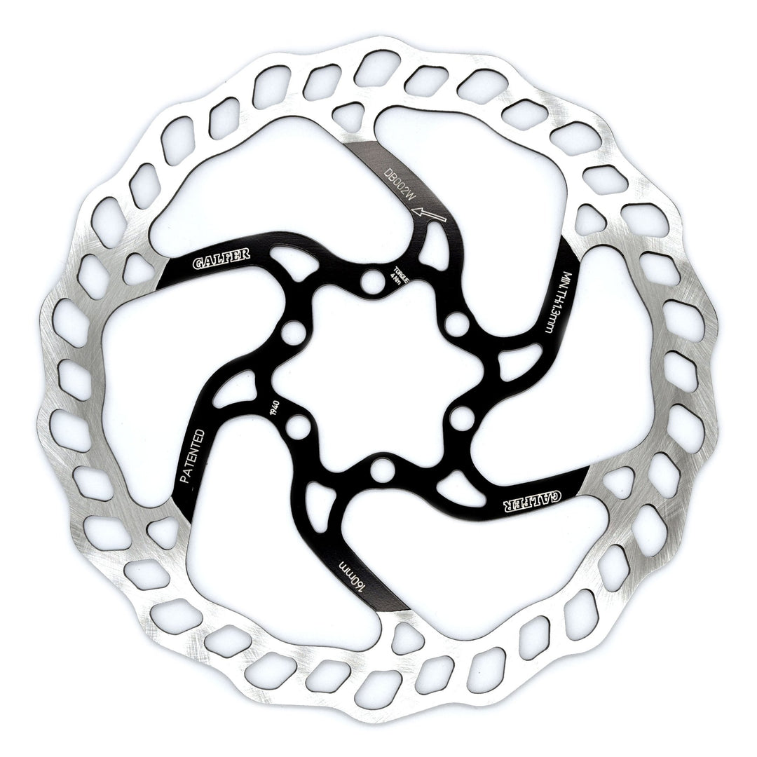 Disc Rotor Galfer Galfer MTB Disc Brake Rotor - 160mm 6-Bolt 1.8mm Black