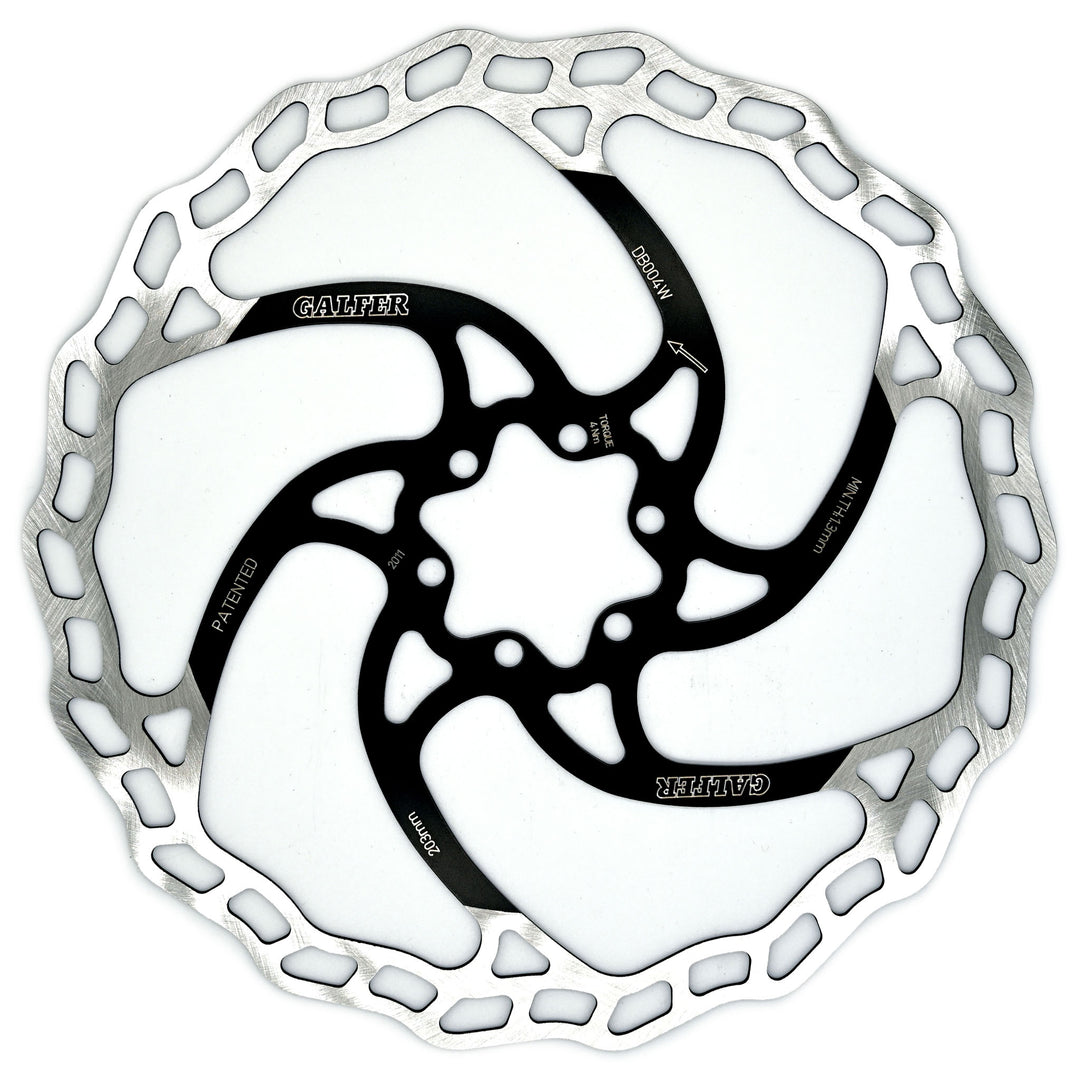 Disc Rotor Galfer Galfer MTB Disc Brake Rotor - 203mm 6-Bolt 1.8mm Black