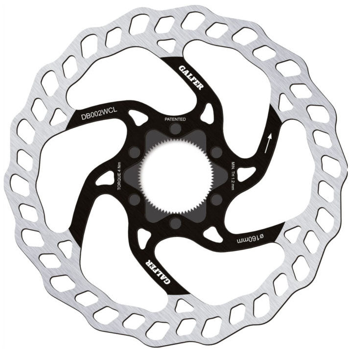 Disc Rotor Galfer Galfer MTB Disc Brake Rotor - 160mm Centerlock 1.8mm Black