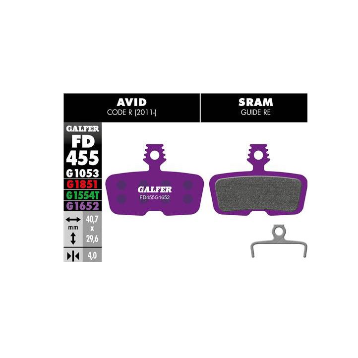 Disc Brake Pads Galfer Galfer SRAM Code R/RSC/Guide RE Disc Brake Pads - E-Bike Compound Dark Slate Gray