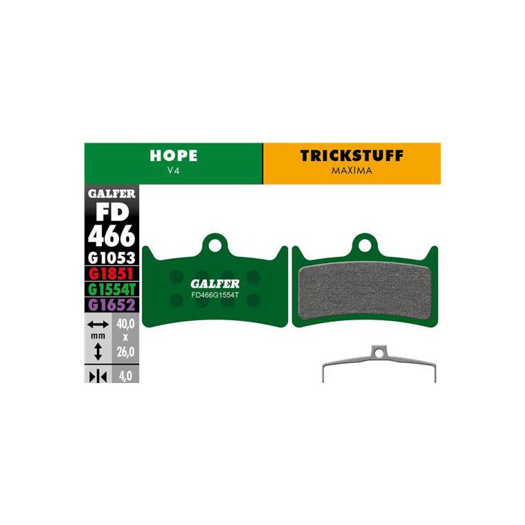 Disc Brake Pads Galfer Galfer Hope V4/Trickstuff Maxima Disc Brake Pads - Pro Compound Dark Slate Gray