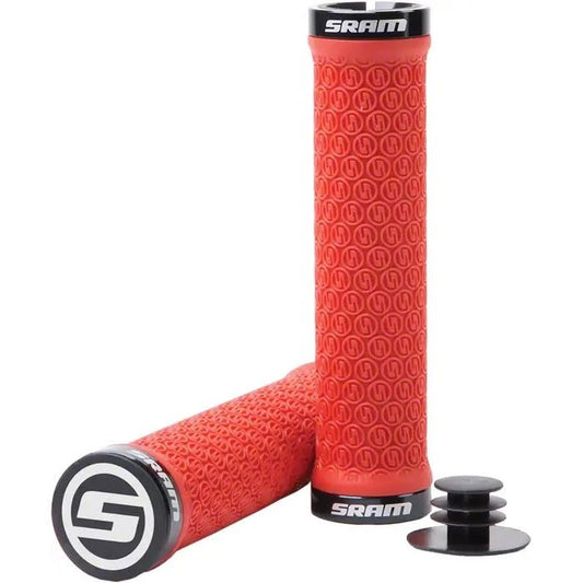 Lock-On Grips SRAM SRAM SRAM Locking Grips Red Chocolate
