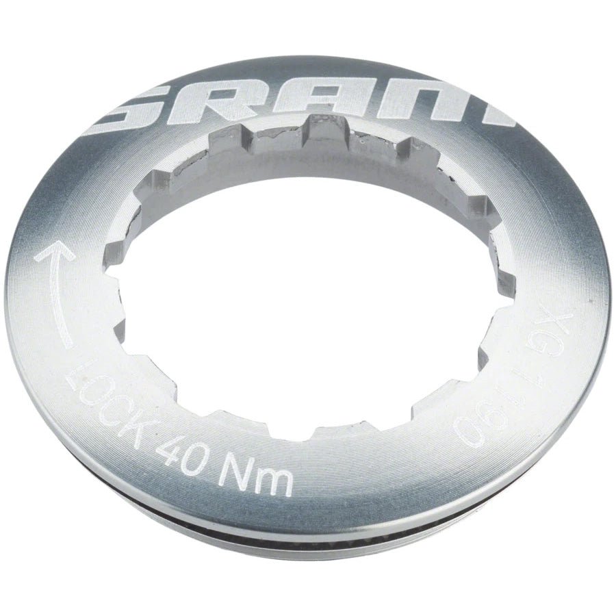 Cassette Spacers and Lockrings SRAM SRAM Cassette Lockring for 11 Tooth First Cog Aluminum Light Gray