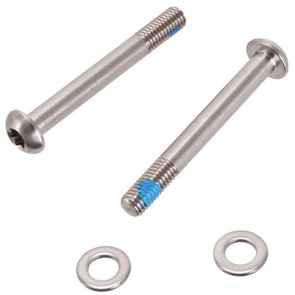 Disc Brake Parts SRAM SRAM Flat Mount Frame Disc Caliper Bracket Bolts 42mm Titanium Gray