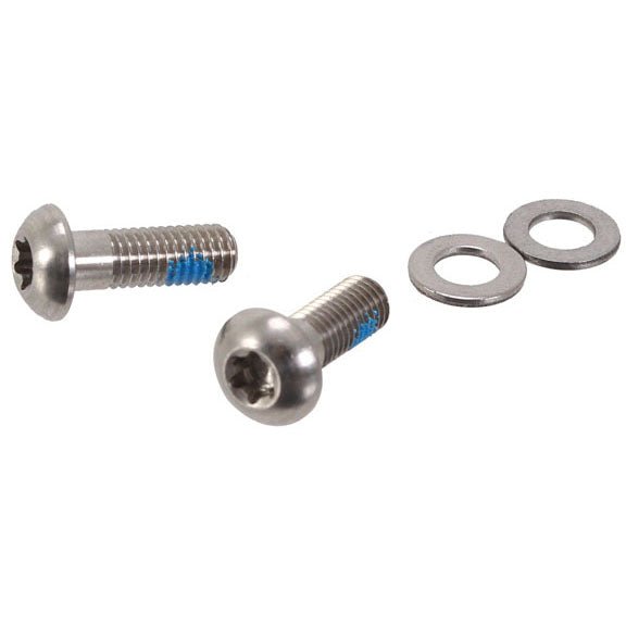 Disc Brake Parts SRAM SRAM Flat Mount Disc Caliper Bracket Bolts 15mm Stainless Steel Dark Gray