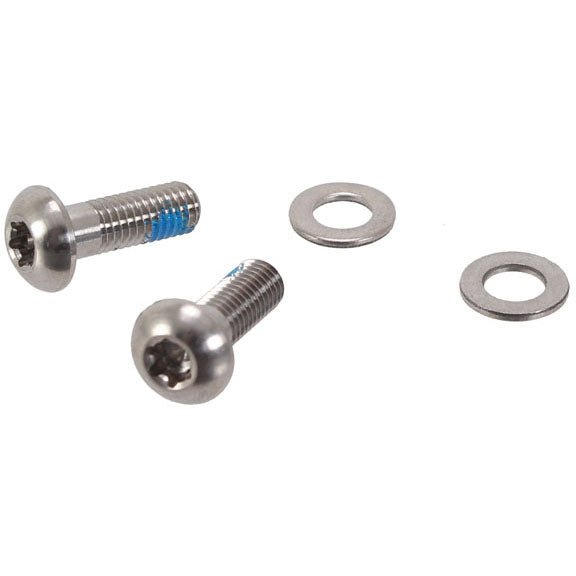 Disc Brake Parts SRAM SRAM Flat Mount Frame Disc Caliper Bracket Bolts 15mm Titanium Dark Gray