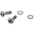 Disc Brake Parts SRAM SRAM Flat Mount Frame Disc Caliper Bracket Bolts 15mm Titanium Dark Gray
