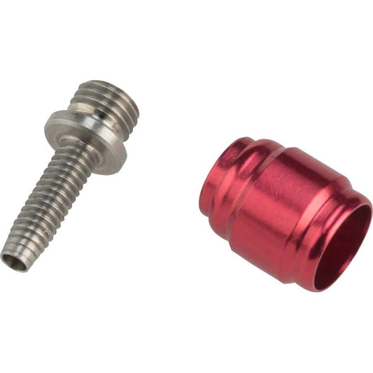 Disc Hose and Parts SRAM SRAM Stealthamajig Disc Brake Hose Fitting Kit - Includes 1 Threaded Hose Barb 1 Compression Fitting Dim Gray