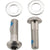Disc Brake Parts SRAM SRAM Flat Mount Disc Caliper Bracket Bolts 17mm Titanium Gray