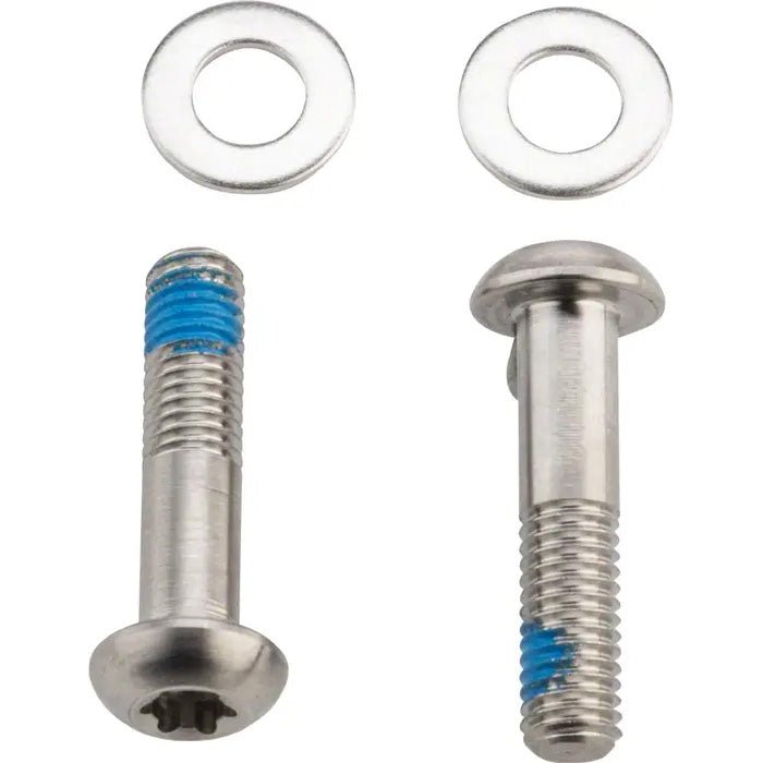 Disc Brake Parts SRAM SRAM Flat Mount Disc Caliper Bracket Bolts 22mm Stainless Steel Gray