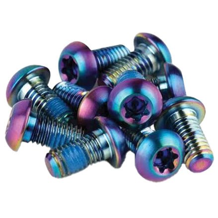 Disc Rotor SRAM SRAM Titanium T25 Rotor Bolt Kit - Rainbow Set of 12 Dark Slate Blue
