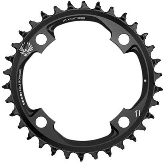 Chainrings SRAM SRAM X-Sync 2 Eagle Chainring - 32t 104mm BCD 12-Speed Aluminum BLK Mahle Dark Slate Gray