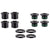 Nuts & Bolts SRAM SRAM 5/6 Dual-Hex Chainring Bolt Set 8pc Steel Black Dark Slate Gray