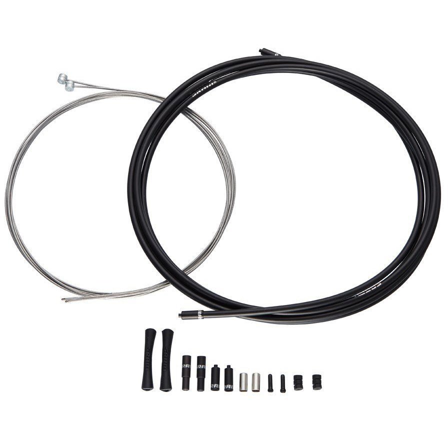 Cables and Housing SRAM SRAM 5mm Slick Wire Pro Extra Long Road Brake Set Black Light Gray