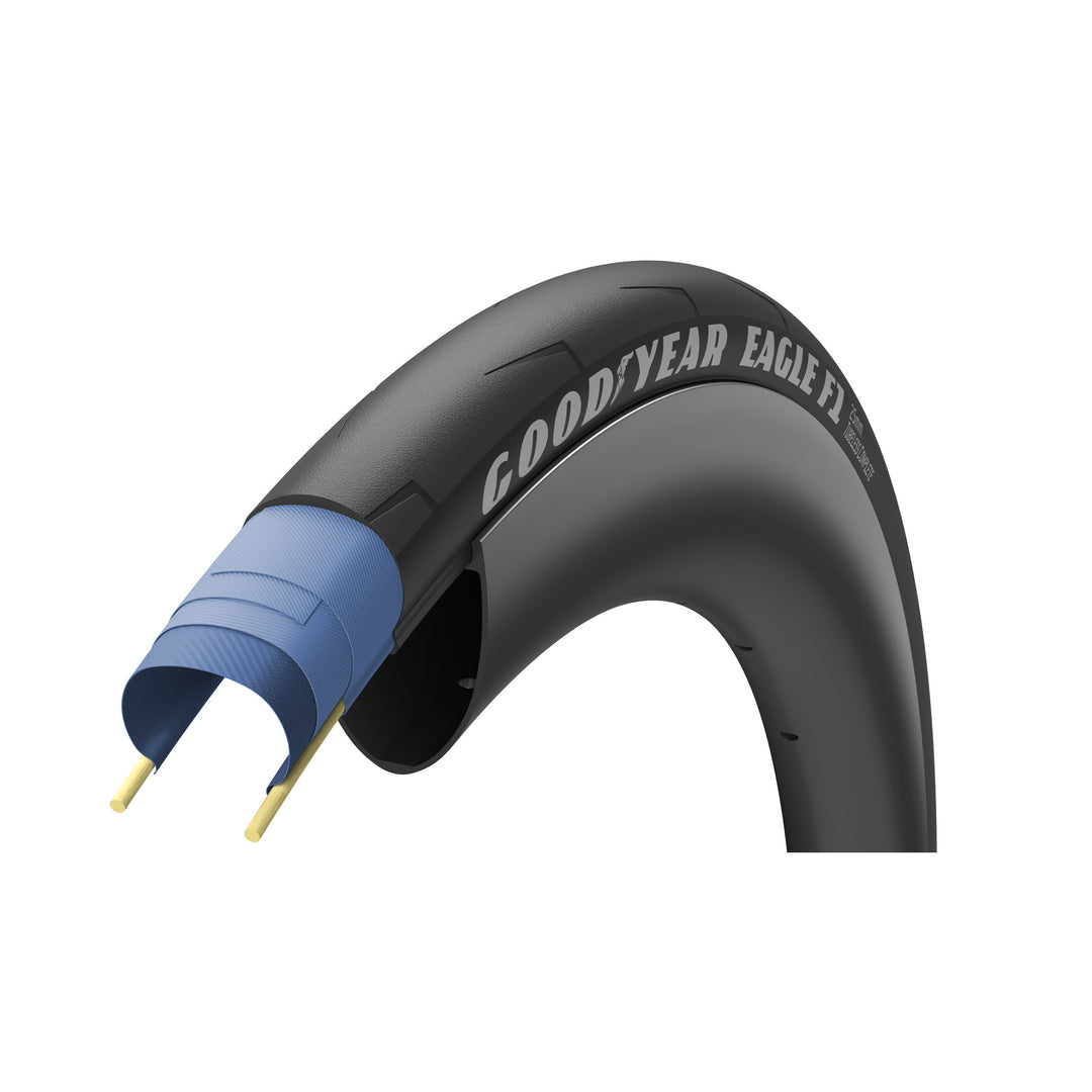 Tires Goodyear Goodyear Eagle F1 Tubeless Complete Tire 700x25 Black Dark Slate Gray