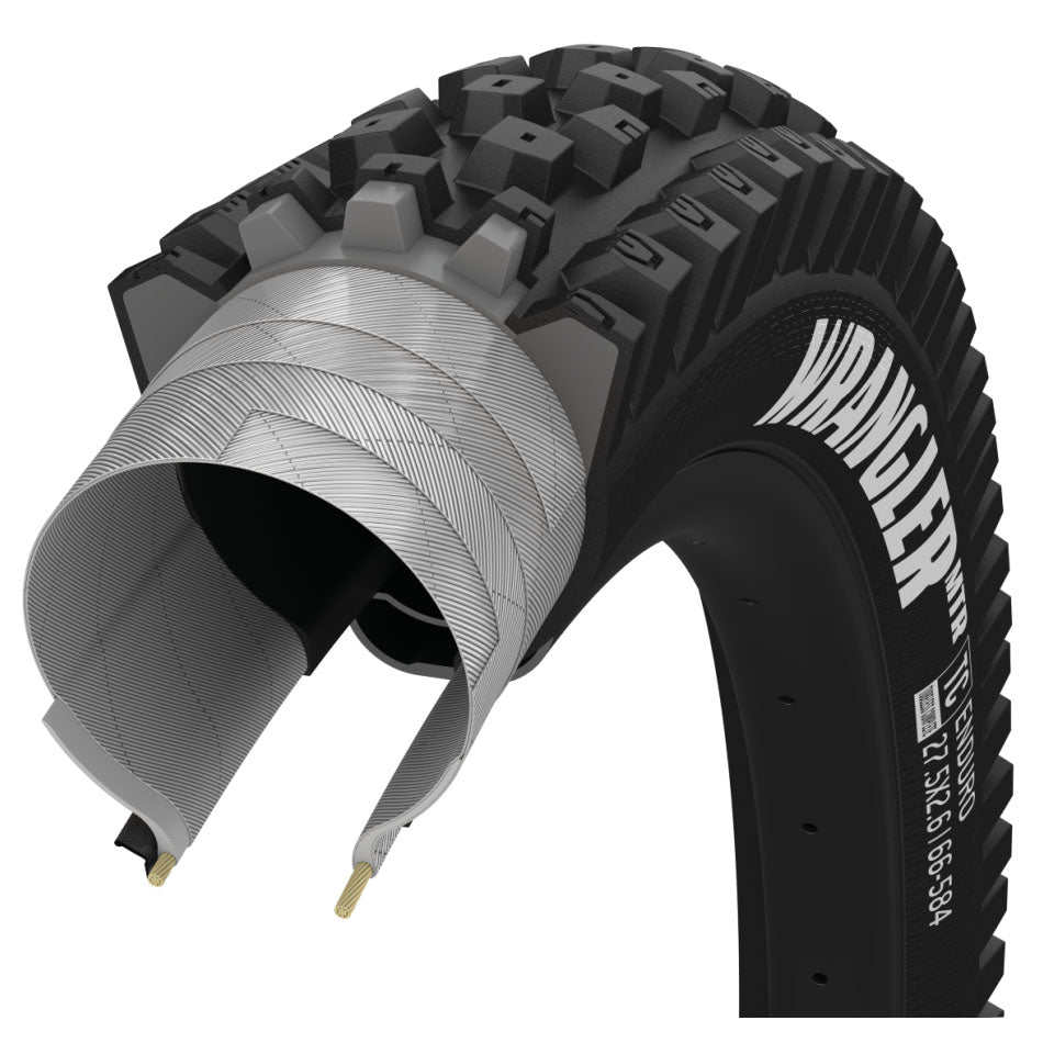 Tires Goodyear Goodyear Wrangler MTR Enduro Tubeless 29"x2.4" Black Dark Slate Gray