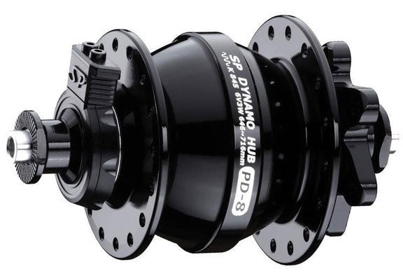 Dynamo & Generator Light Shutter Precision Shutter Precision PD-8 IS-Disc Front Q/R Hub 9x100mm 32h - Black Gray