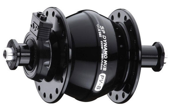 Dynamo & Generator Light Shutter Precision Shutter Precision PV-8 Front Q/R Hub 9x100mm 32h - Black Black