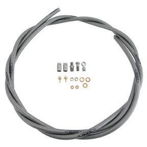 Disc Hose and Parts Hope Hope Braided Stainless Hydraulic Hose Kit Fittings - Mfg by Goodridge Hope Slate Gray
