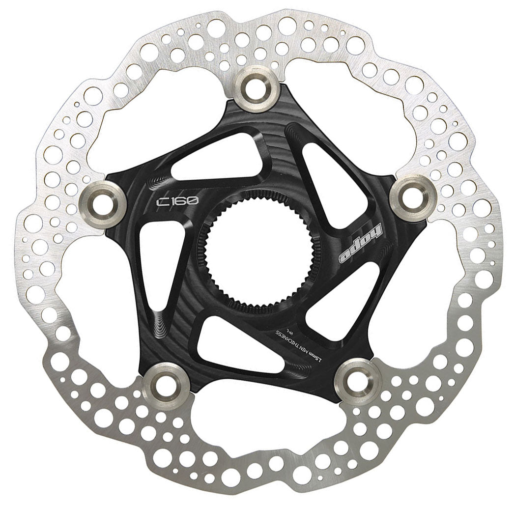 Disc Rotor Hope Hope Center Lock Floating Rotor Floating/Wave 160mm Blk Gray