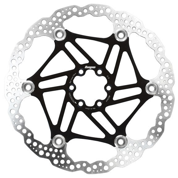 Disc Rotor Hope Hope Floating Disc Brake Rotor - 180mm 6-Bolt Black Black