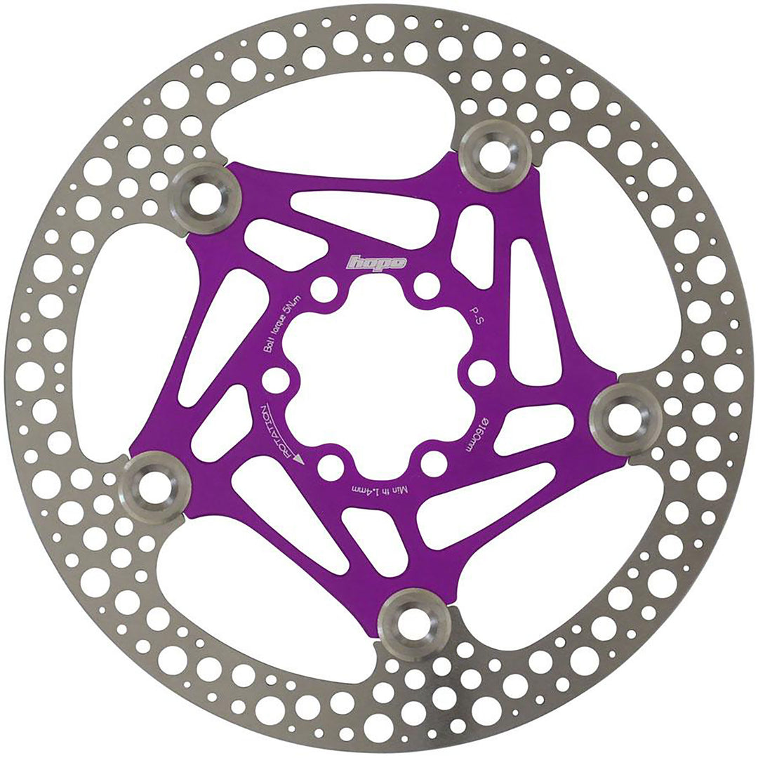 Disc Rotor Hope Hope Road Floating Rotor 160mm Purple Dim Gray