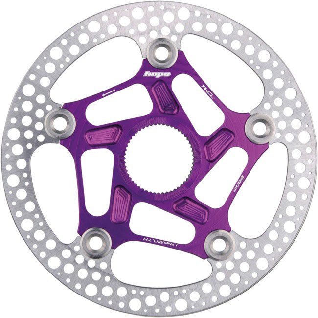 Disc Rotor Hope Hope RX Disc Rotor - 160mm Center-Lock Purple Light Gray