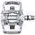 Pedals Hope Hope Union TC Pedals - Dual Sided Clipless with Platform 9/16" Silver Gray