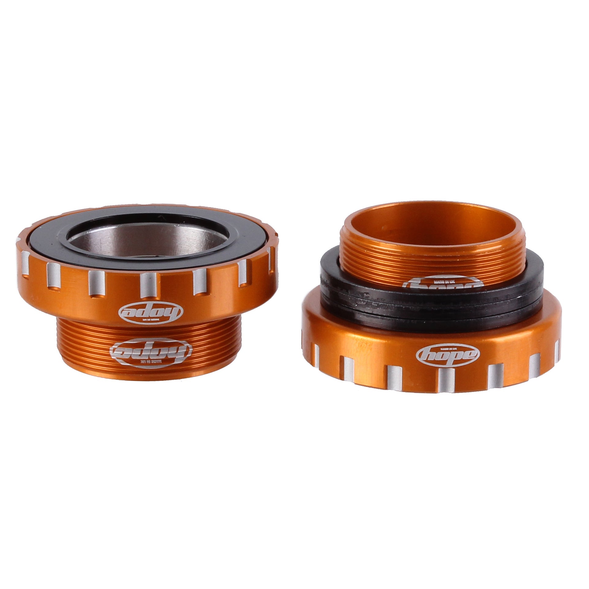 Bottom Brackets Hope Hope BSA30 Threaded Bottom Bracket - 68/73/83/100/120mm For 30mm Spindle Stainless Orange Sienna