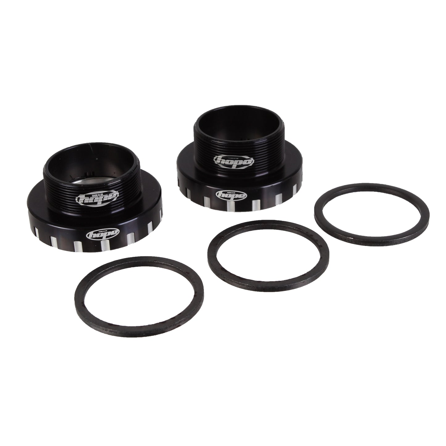 Bottom Brackets Hope Hope BSA30 Threaded Bottom Bracket - 68/73/83/100/120mm For 30mm Spindle Stainless BLK Black