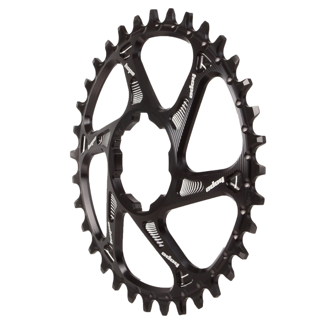 Chainrings Hope Hope Spiderless Retainer Chainring - 34t Hope Direct Mount R22 Black Dark Slate Gray