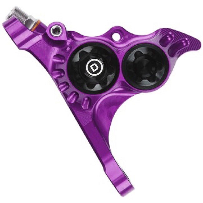 Disc Brake Calipers Hope Hope RX4+ Disc Brake Caliper - Flat Mount Front +20mm DOT Type Purple Dark Slate Blue