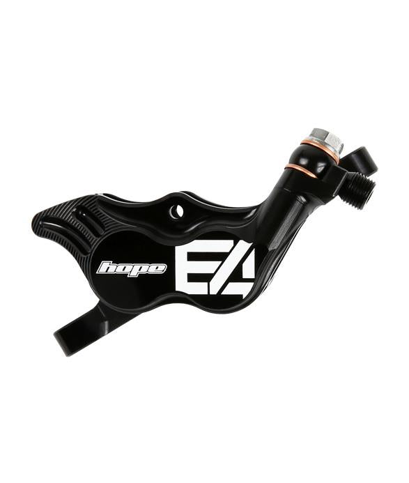 Disc Brake & Lever Hope Hope Tech 4 E4 Disc Brake and Lever Set - Front Hydraulic Post Mount Black Antique White